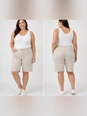 Gloria Vanderbilt Amanda All Around Slimming Effect Bermuda Shorts Women's 22W